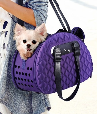 Ibiyaya  -      6   Diamond Deluxe Pet Carrier  Dark Purple ()